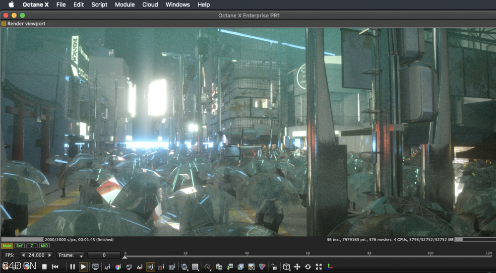 苹果版Octane渲染器发布了！Octane X支持多达400个GPU，适用于macOS Catalina - C4D之家 - O1CN017RATG921V0iTSkNM3_!!3305106989.png