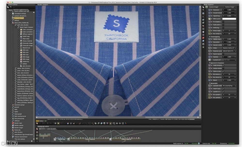 苹果版Octane渲染器发布了！Octane X支持多达400个GPU，适用于macOS Catalina - C4D之家 - O1CN012Ms8uP21V0iIkZ2vJ_!!3305106989.jpg