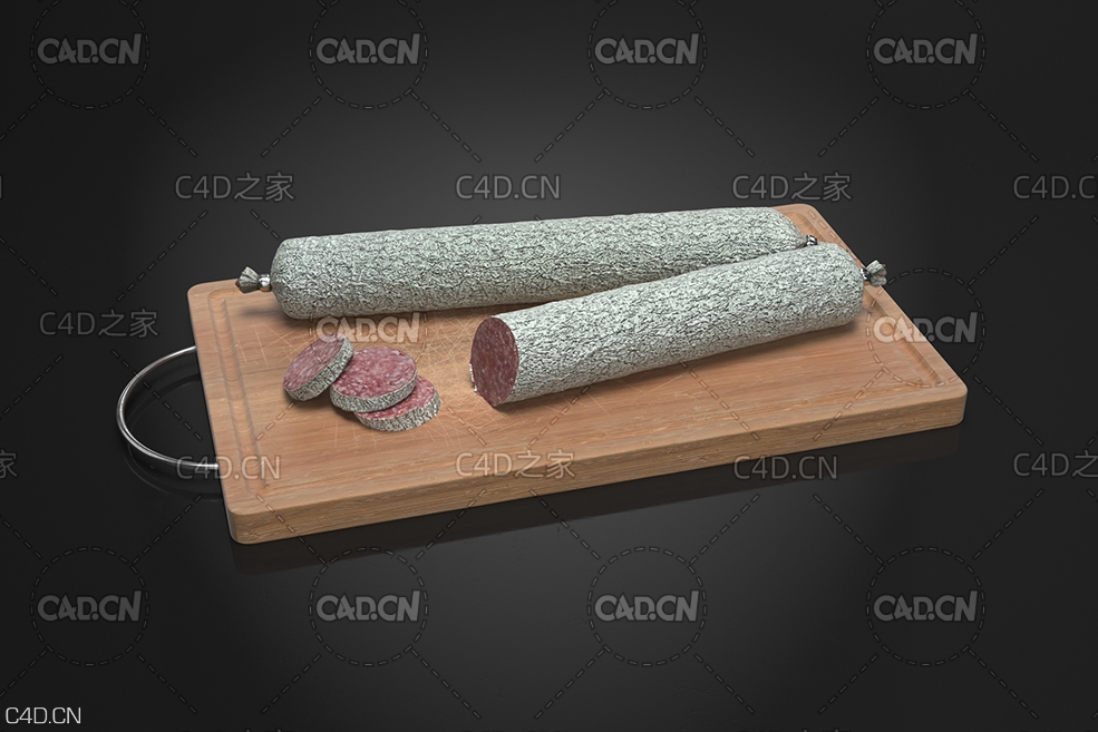 香肠 腊肠 火腿肠 Sausage - C4D之家 - AM224_017.jpg