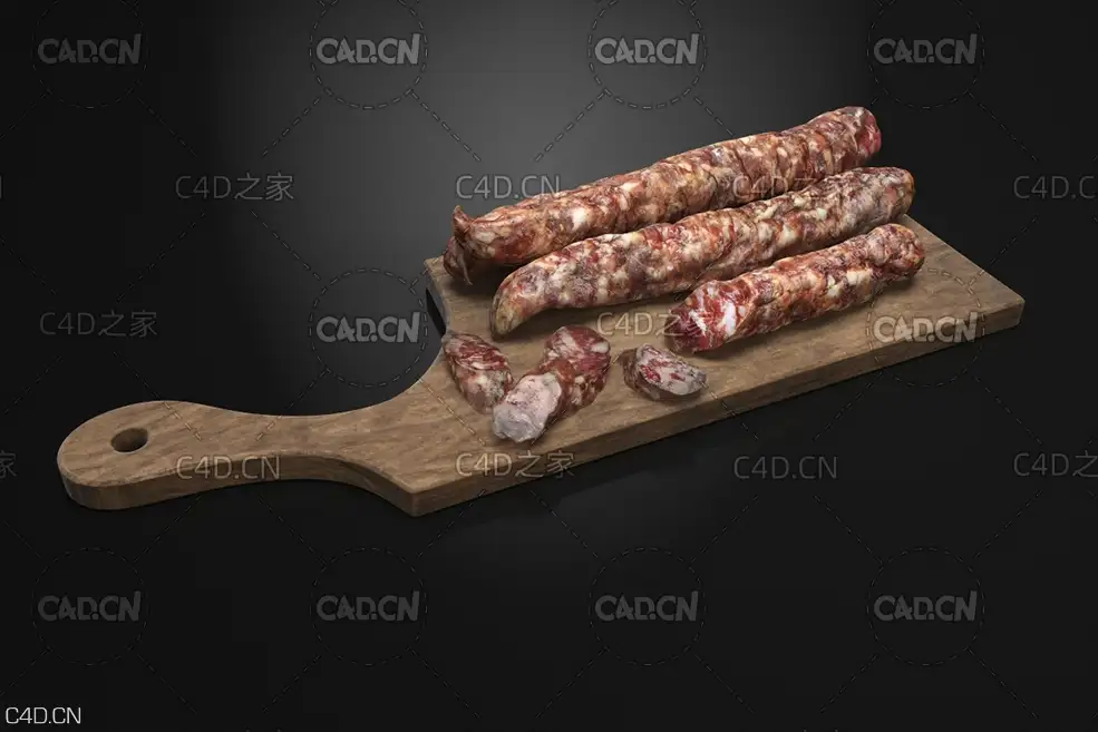 辣肠 风干肠 腊肉 腊肠 Sausage - C4D之家 - AM224_020.jpg