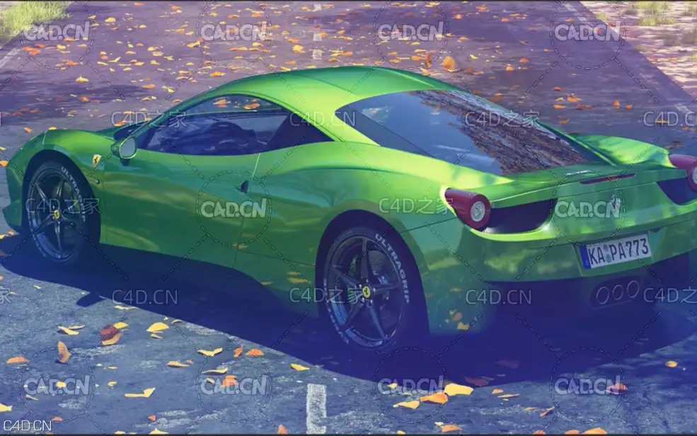 C4D汽车场景写实制作渲染 产品表现中文教程