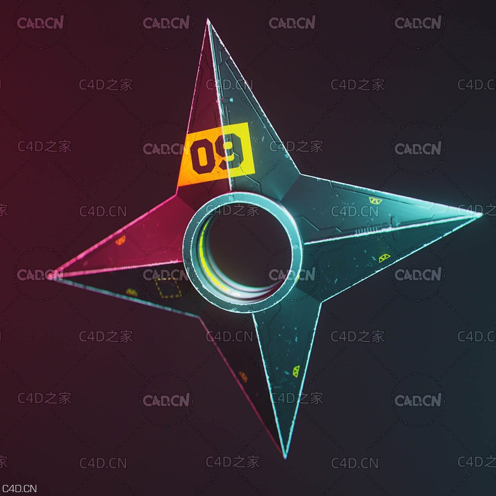 流星镖 飞镖 High Tech Shuriken Collected - C4D之家 - Free-Cinema-4D-3D-Model-High-Tech-Naruto-Shuriken-1536x1536.jpg