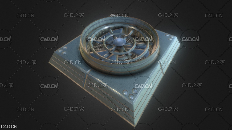 工业风机 散热风扇 Industrial Fan - C4D之家 - thumbnail.jpg