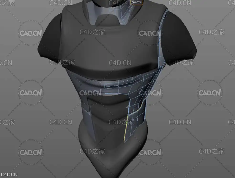 C4D多边形建模技巧 硬表面建模 中文字幕教程