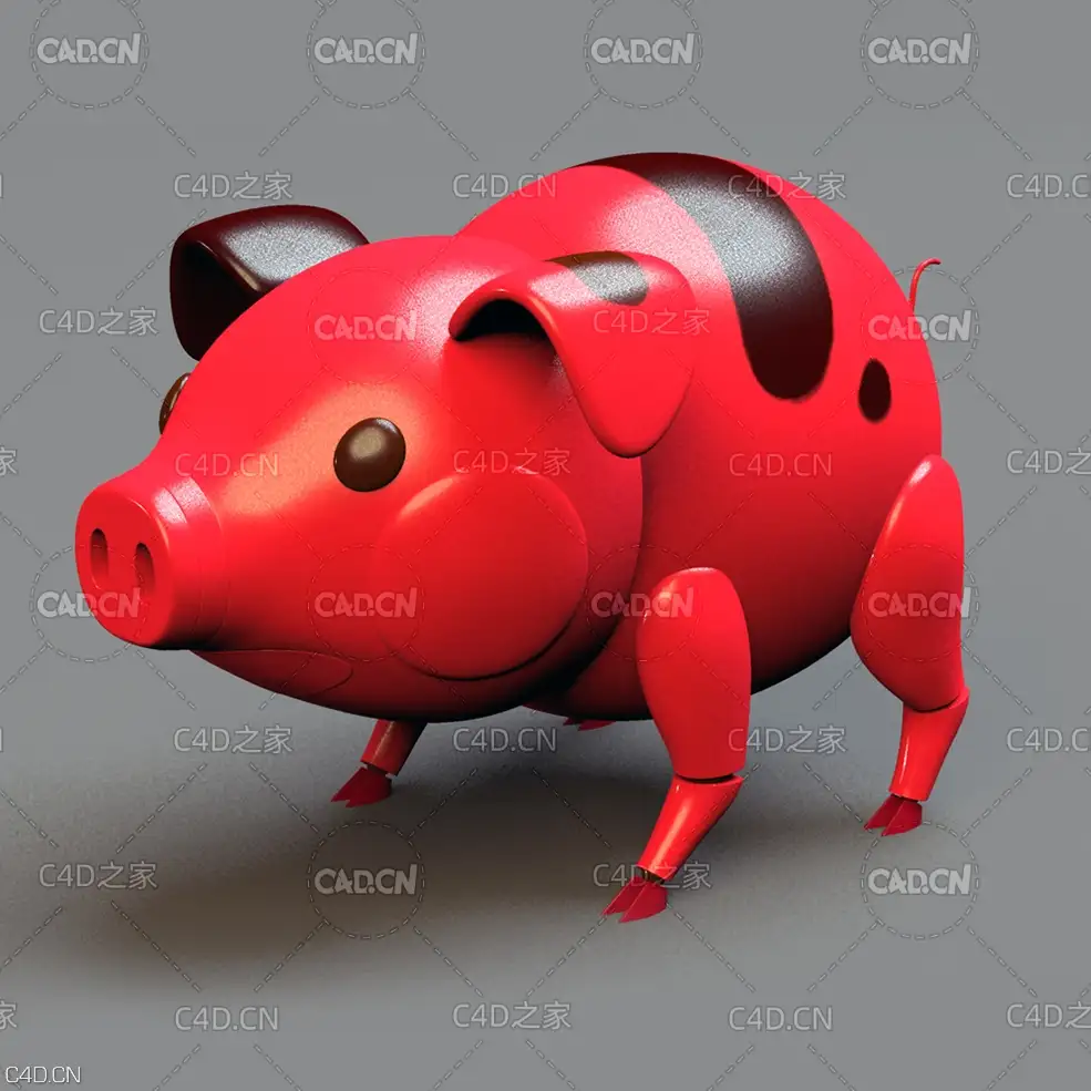 卡通玩具猪 pig