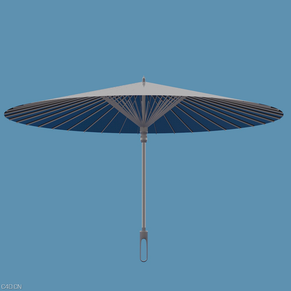 C4D中国油纸伞绑定动画模型 - C4D之家 - 中国油纸伞.jpg
