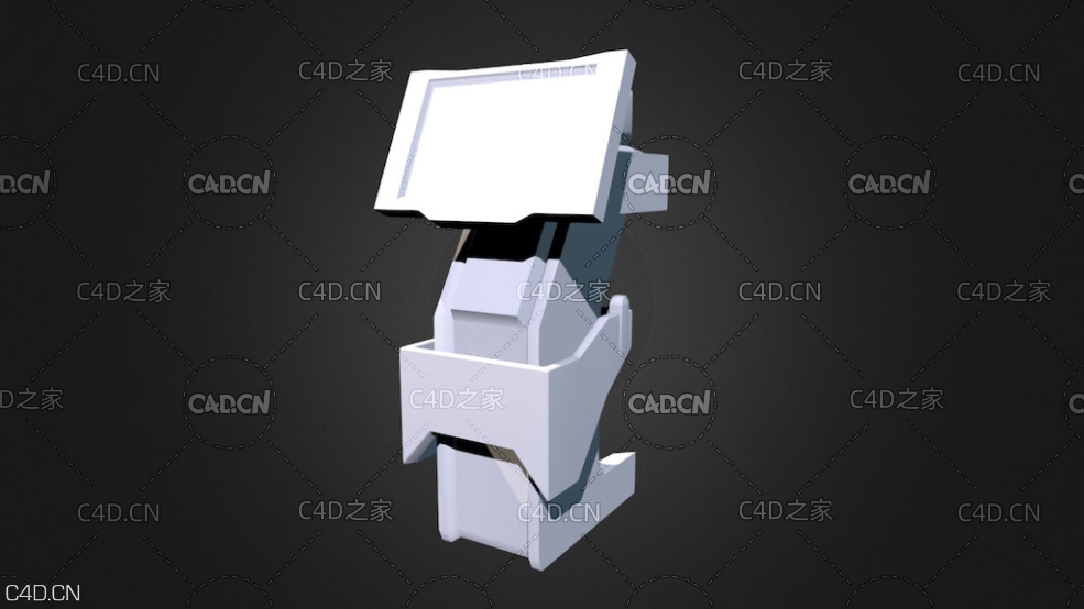 低面多边形科幻触摸屏 Console - C4D之家 - thumbnail.jpg