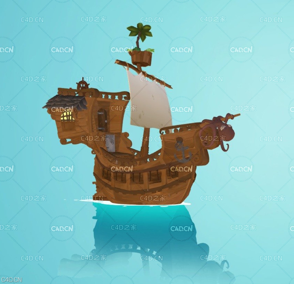 低面卡通木船 Barababor - Bateau