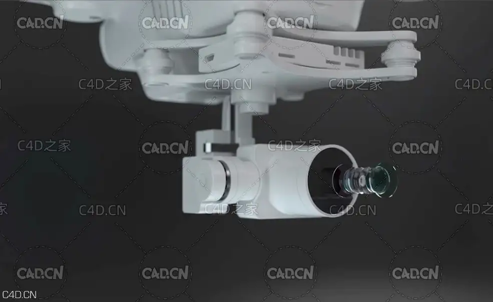 C4D使用octane渲染大疆无人机教程