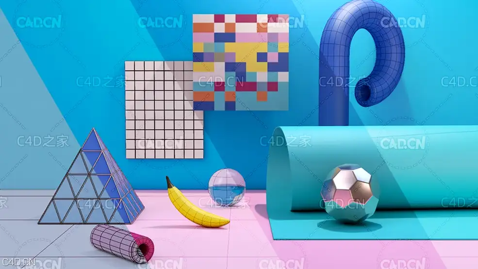 C4D S22新手入门基础教程(英文字幕/含工程) Lynda – Learning Cinema 4D S22