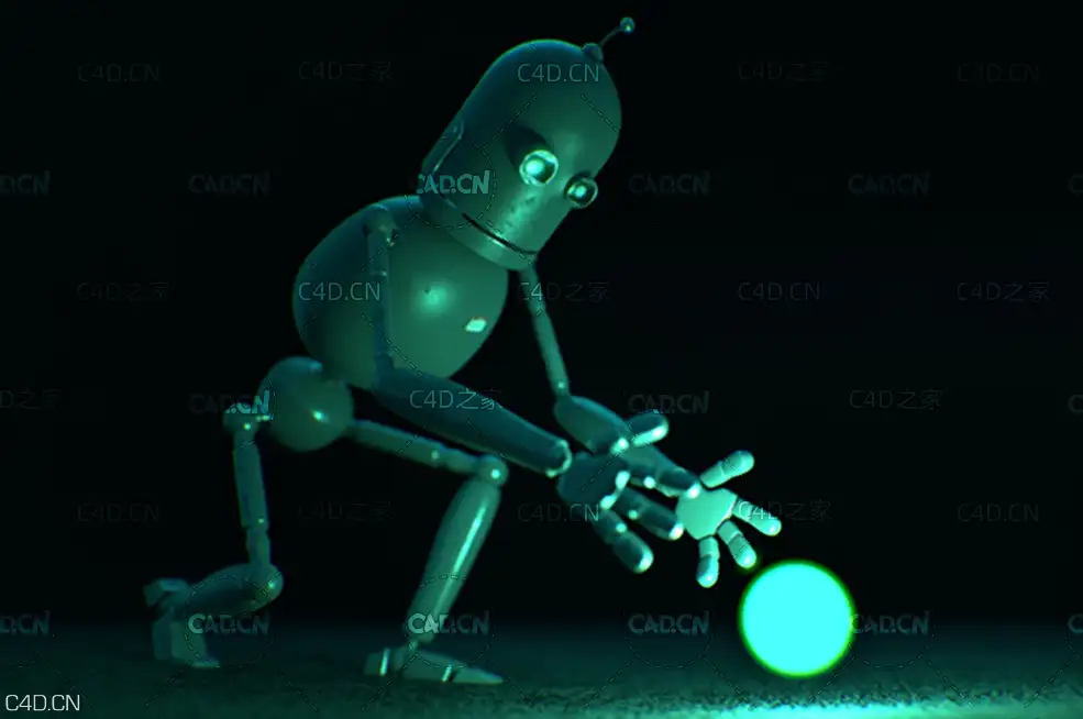C4D机器人角色绑定教程(含机器人模型工程)Learn Intro to Character Rigging in C4D