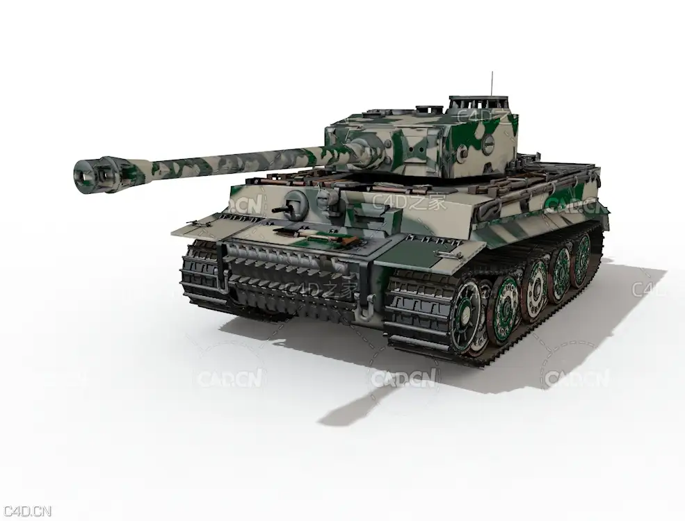 坦克C4D模型 Tank Tigr - C4D之家 - tiger1.jpg