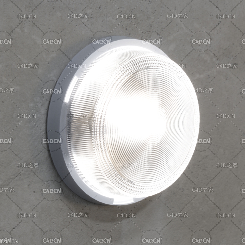 地下车库圆型壁灯 Wall Light - C4D之家 - AM218_021.jpg