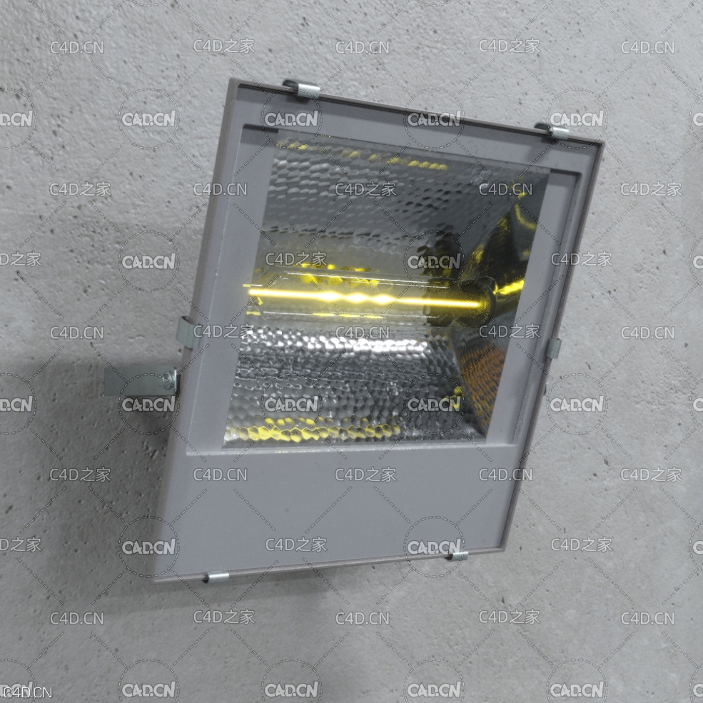 地下车库投光灯 Wall Light 室外招牌灯 厂房投光灯 广场照明 庭院投光灯 地下室投光灯 - C4D之家 - AM218_023.jpg