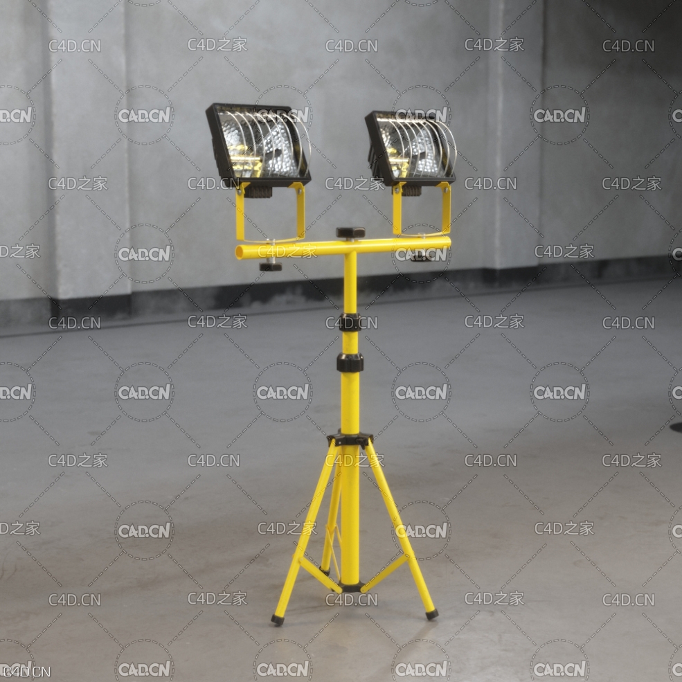 LED充电投光灯户外便携式应急支架灯 Halogen Lamp - C4D之家 - AM218_028.jpg
