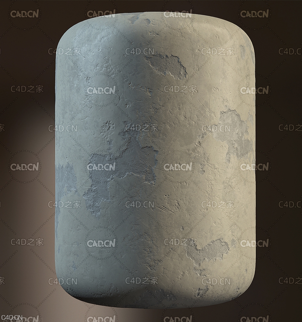 凹凸不平的水泥墙纹理贴图材质 Concrete Plaster