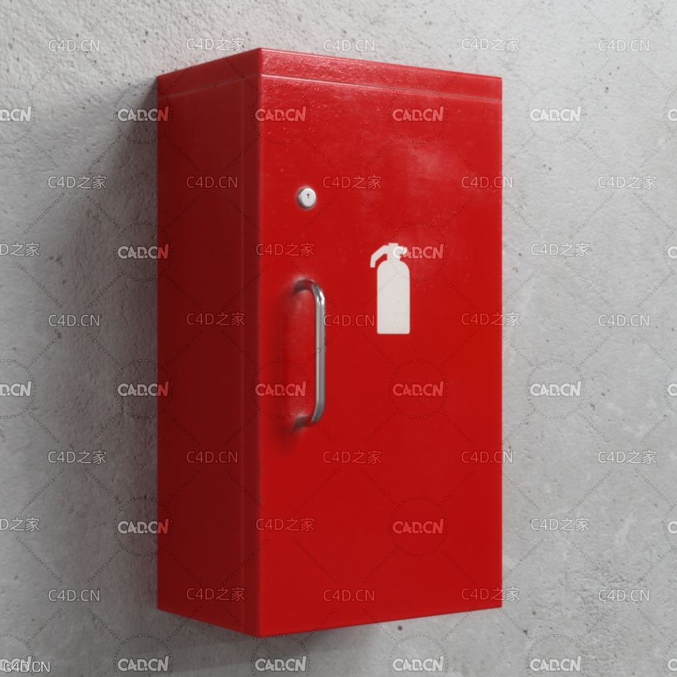 红色封闭式消防箱 Extinguisher