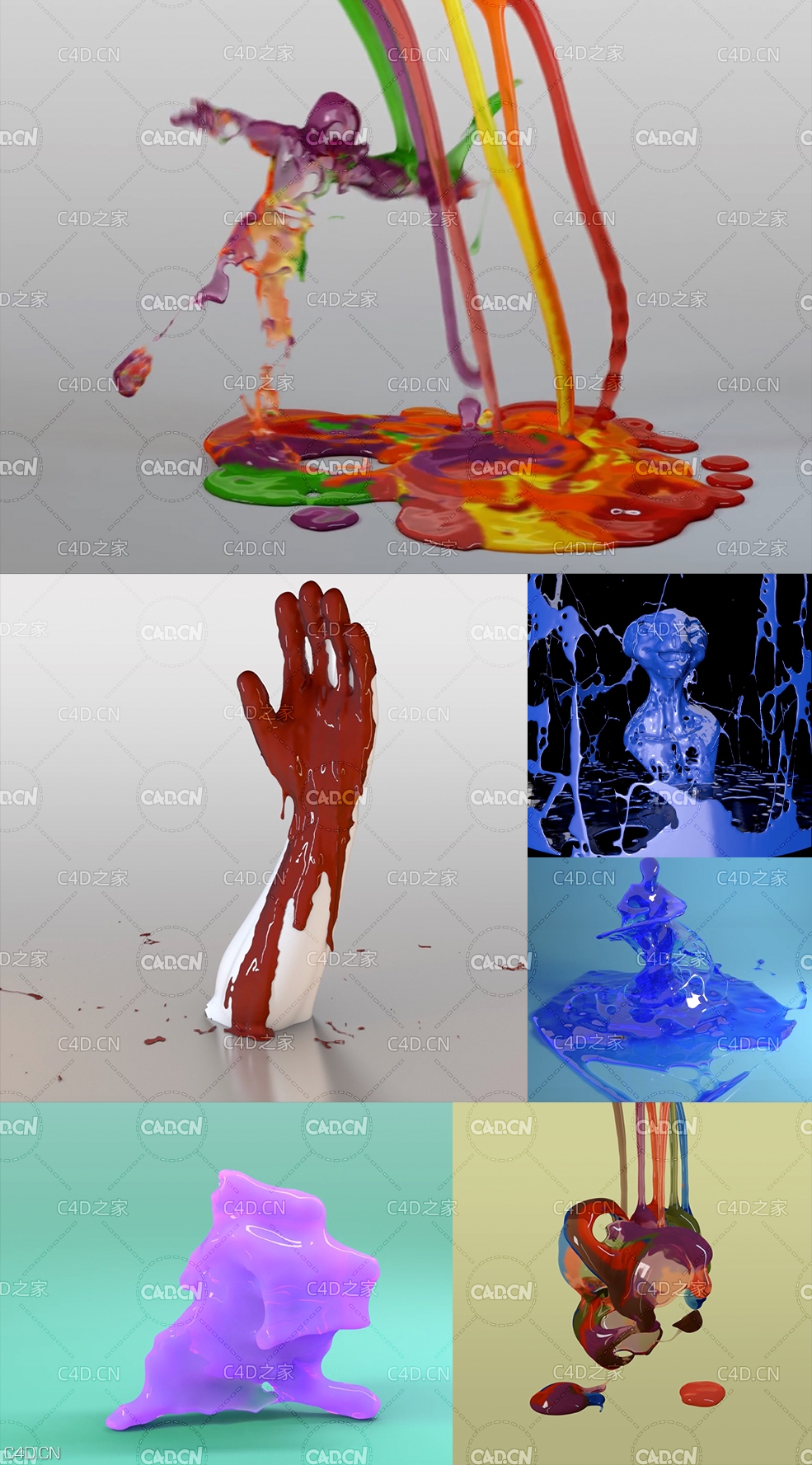 C4D X-Particles粒子模拟流体动画特效教程(包含案例工程)Helloluxx – xpFluids V01