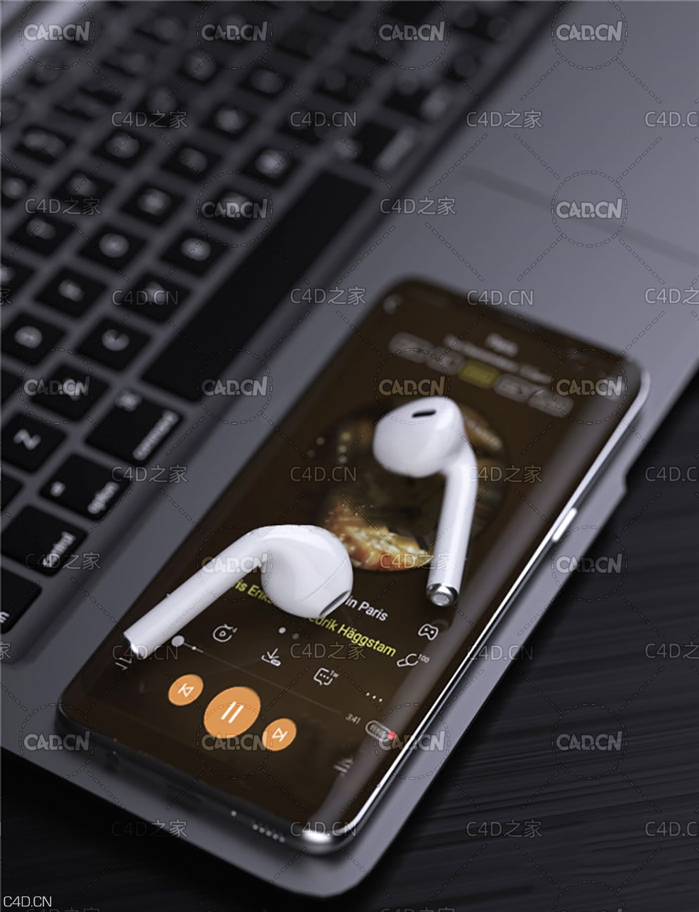 C4D OCTANE耳机场景工程 - C4D之家 - 耳机场景.jpg