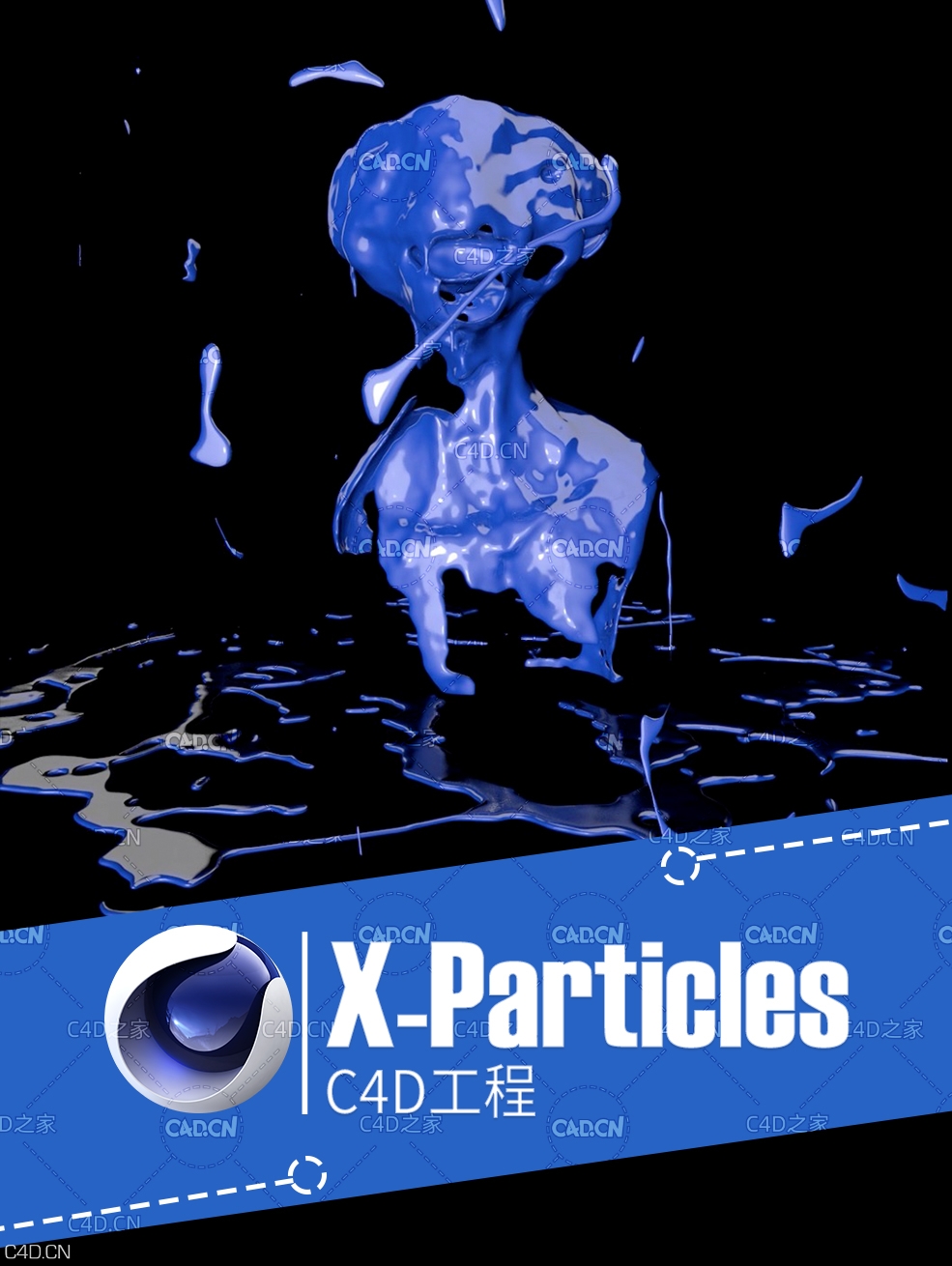 C4D X-Particles油漆喷溅头像流体动画工程 XPFluids Vol 1 JB Paint Splat Scene 11 - C4D之家 - 2.jpg