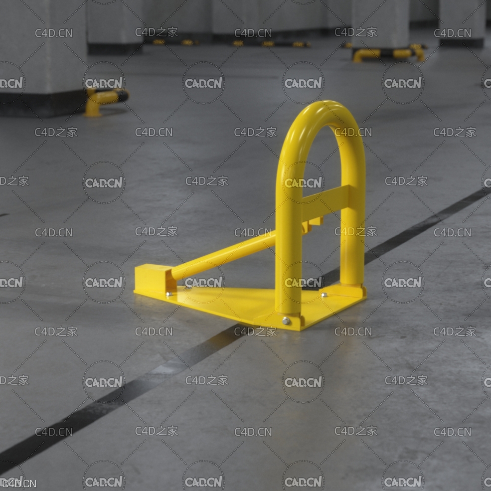 车位地锁 Parkink Lock - C4D之家 - AM218_052.jpg