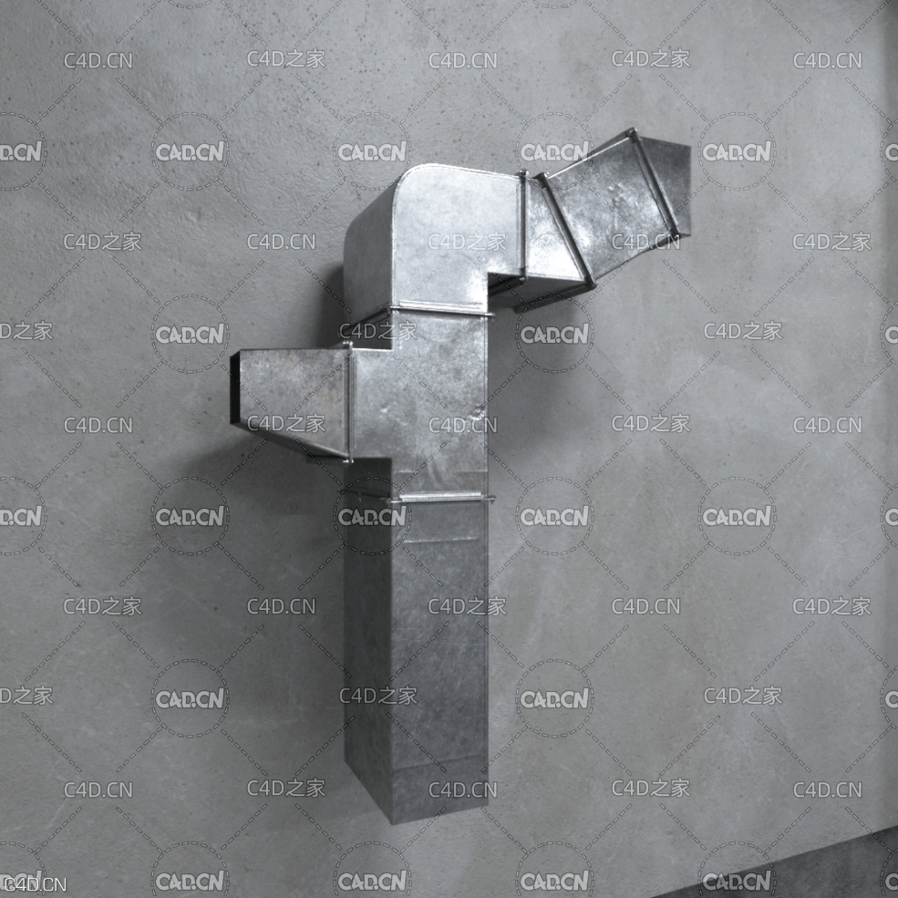 镀锌通风管道 角钢法兰风管 pipeline