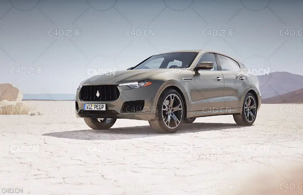 无品牌豪华SUV汽车 Luxury suv - C4D之家 - 2.jpg