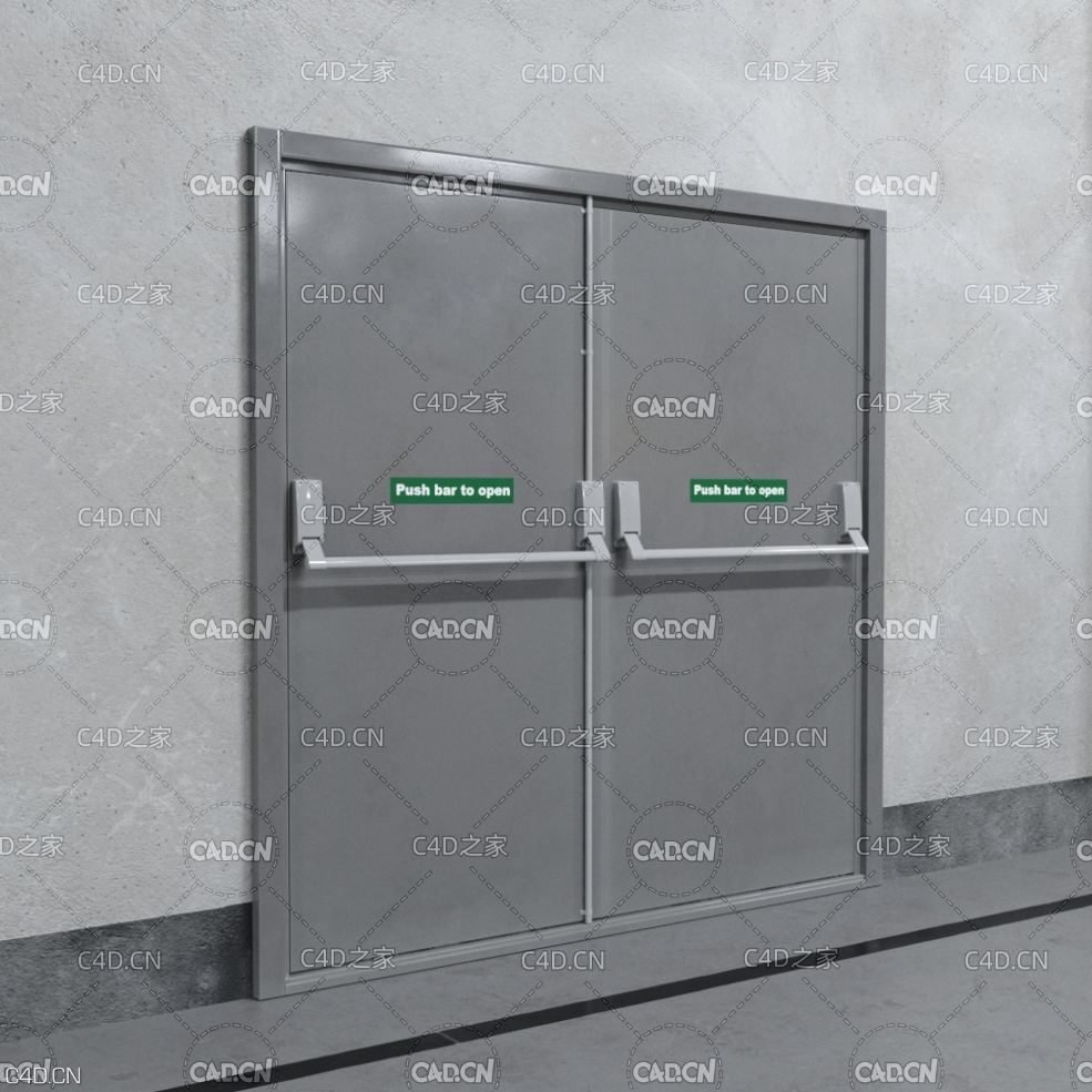 双开封闭式铁门 Doors