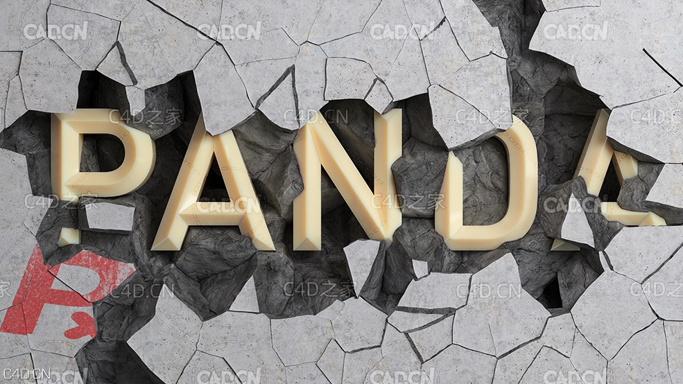 C4D RED SHIFT红移置换SSS效果水泥墙体渲染中文教程Cinema 4D Tutorial