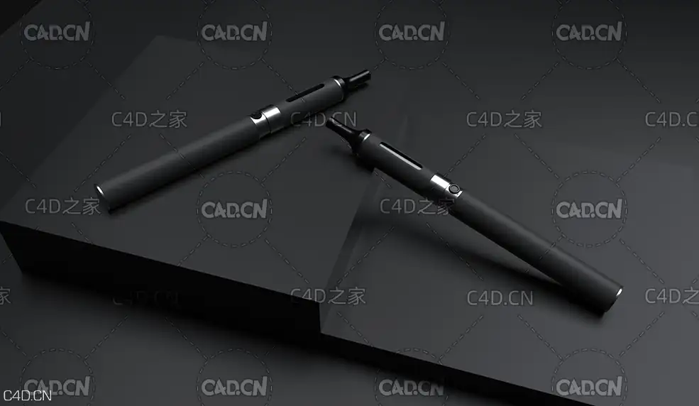 C4D OCTANE黑色笔渲染模型 - C4D之家 - M195.jpg