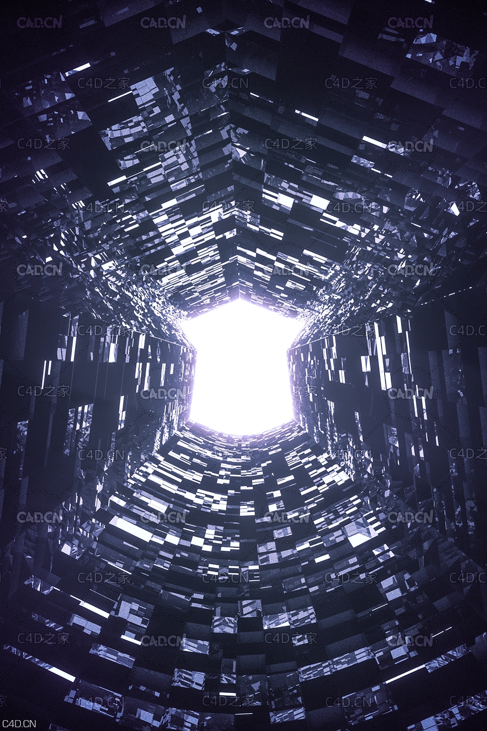 C4D OC科技感隧道场景工程 - C4D之家 - 001.jpg