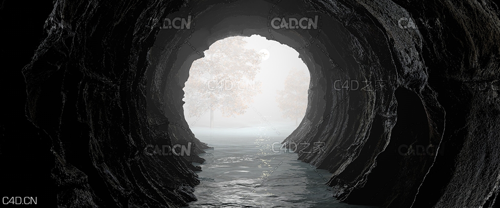 C4D OCTNAE隧道洞口科幻场景 - C4D之家 - 010.jpg