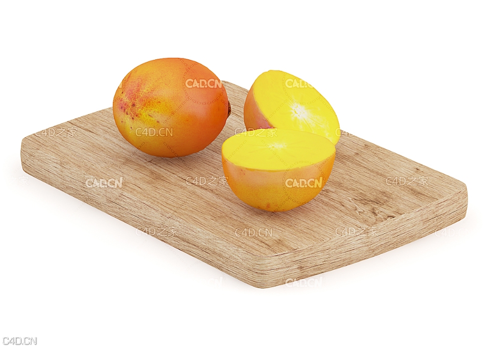 木板上的甜杮 红杮子C4D模型 Persimmon - C4D之家 - cgaxis_models_71_20.jpg