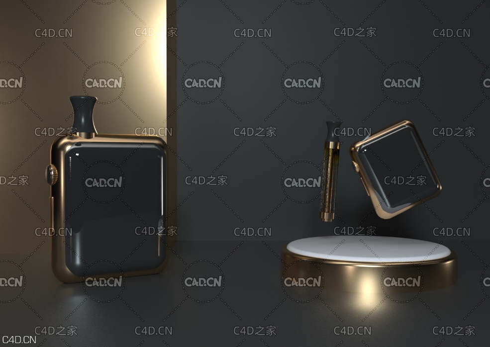电子烟C4D OC模型