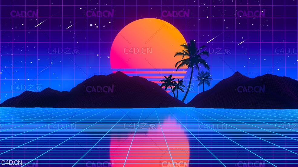 C4D OC科幻星球场景网线场景工程 - C4D之家 - 002.jpg