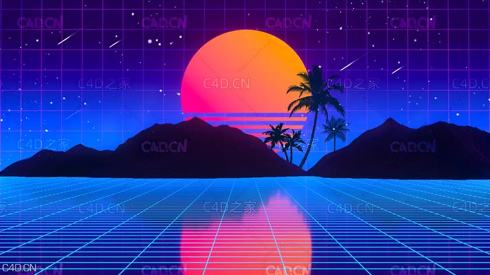 C4D OC科幻星球场景网线场景工程 - C4D之家 - 002.jpg