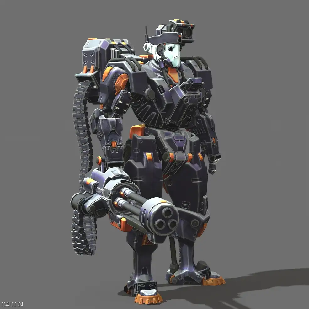 外星机器人C4D模型 robot - C4D之家 - Battle_Bot.jpg