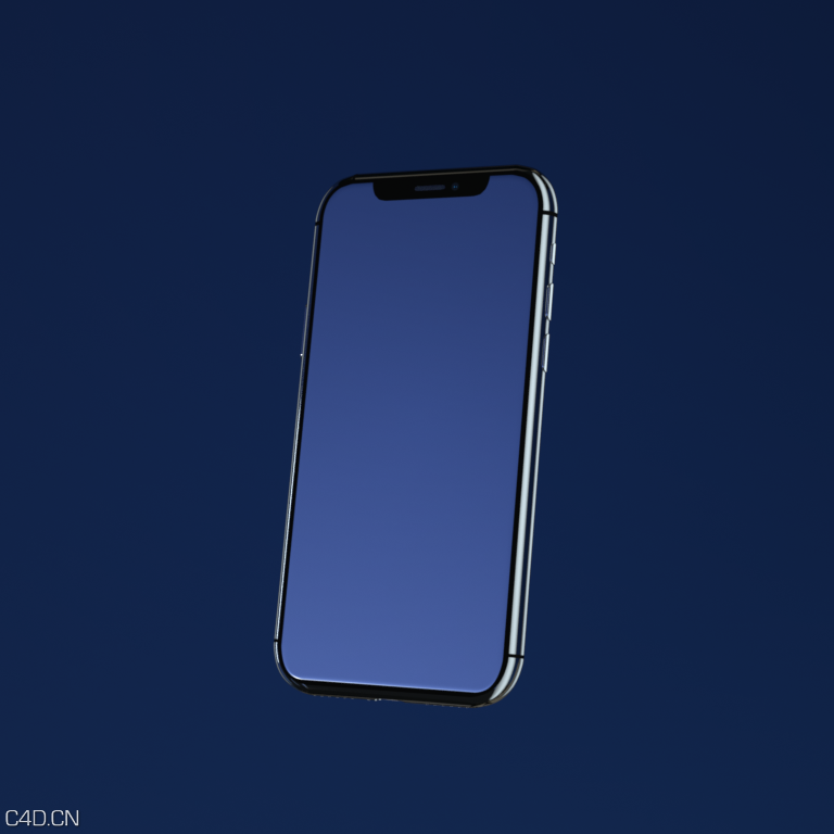 苹果热门型手机iphone11 C4D模型加贴图材质 - C4D之家 - 1.png