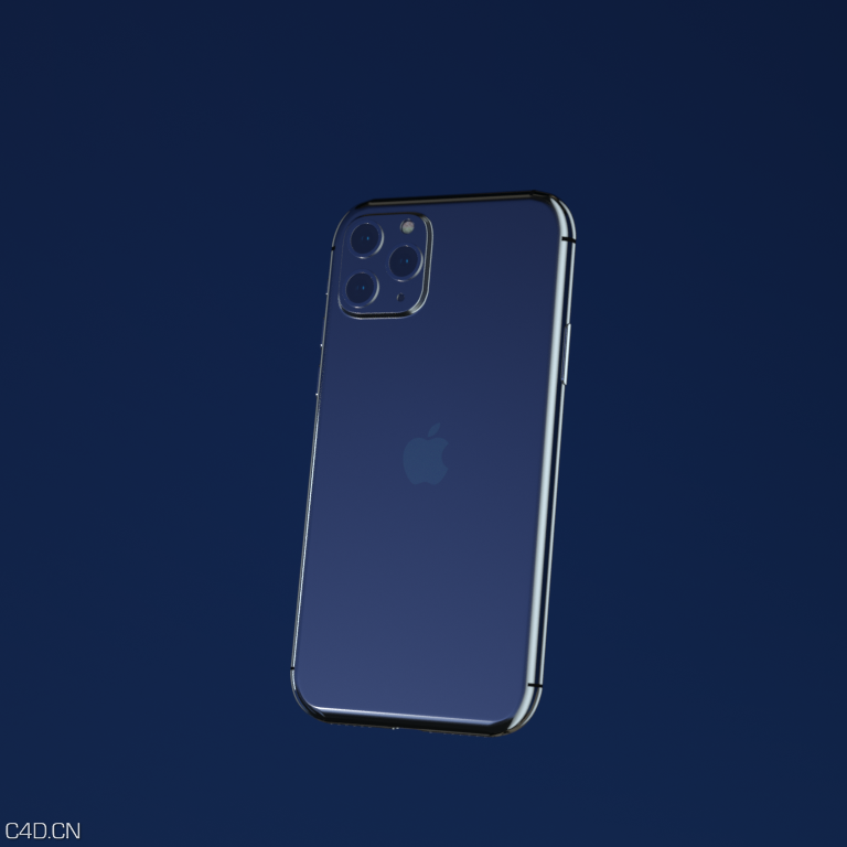 苹果热门型手机iphone11 C4D模型加贴图材质 - C4D之家 - 2.png
