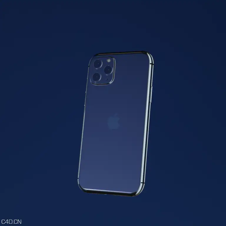 苹果热门型手机iphone11 C4D模型加贴图材质 - C4D之家 - 2.png