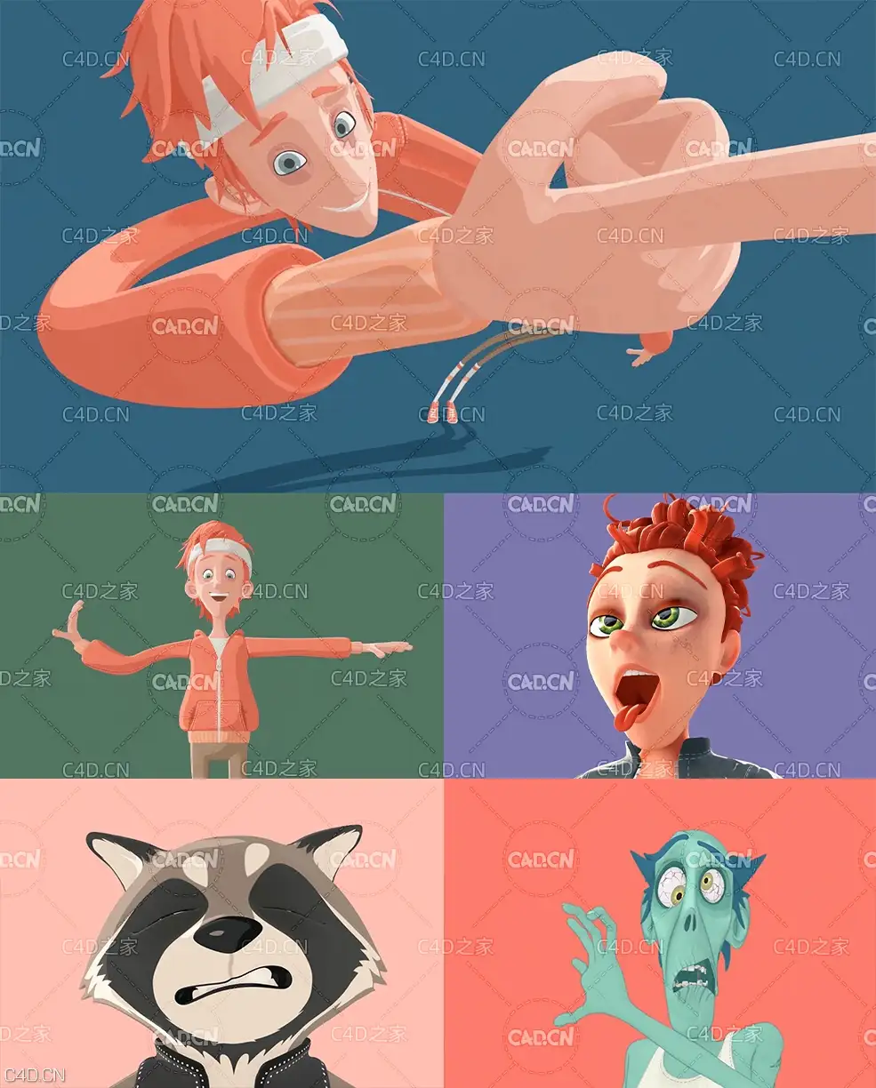 C4D R23绑定动画教程 卡通人物角色绑定 Cineversity – Toon Rig Series for C4D R23