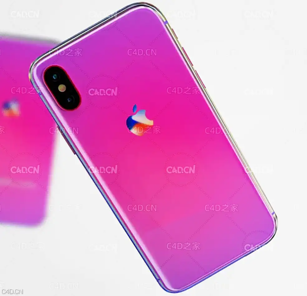 C4D OCTANE苹果iphone X手机模型