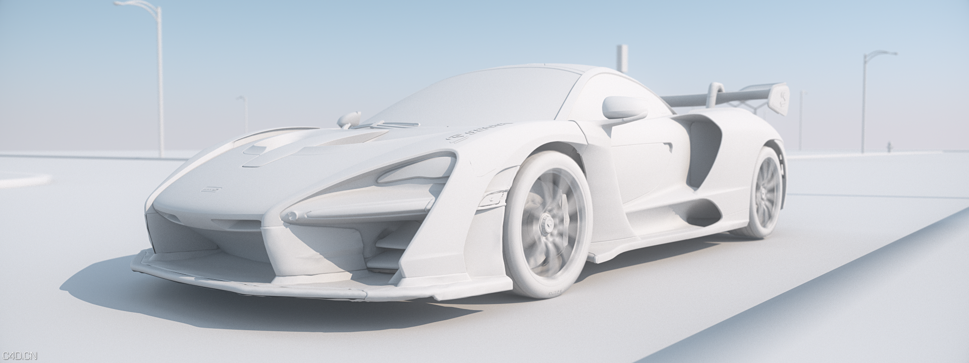 抽空测试一下Redshift的车漆材质 - C4D之家 - 4.png
