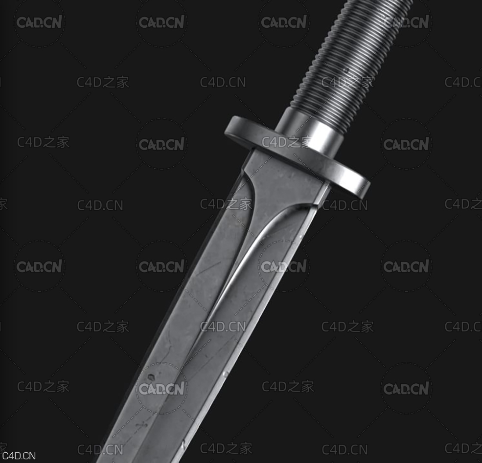 C4D REDSHIFT红移渲染金属匕首道具建模中文教程Cinema 4D Tutorial - C4D之家 - c111c3c54afe07f498d8ea9e73f6cf8e0884692d.jpg