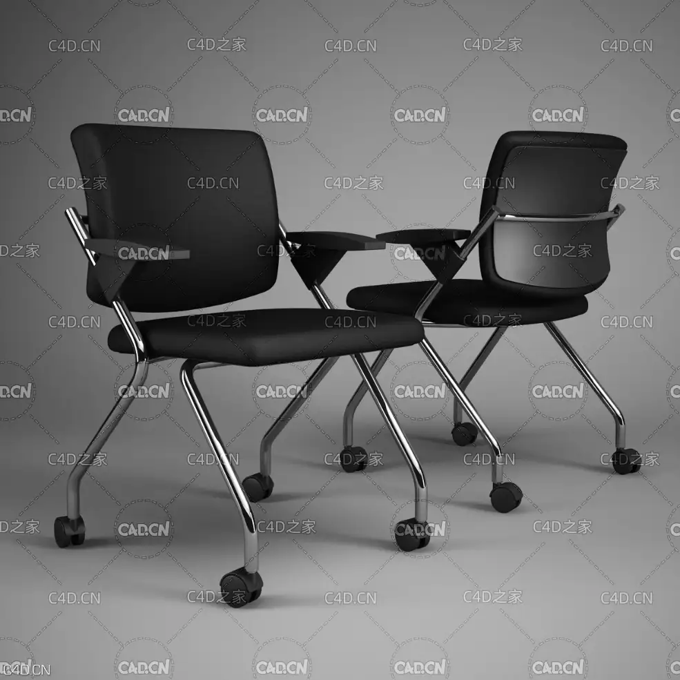 办公室椅子C4D模型 office chair - C4D之家 - 64.jpg