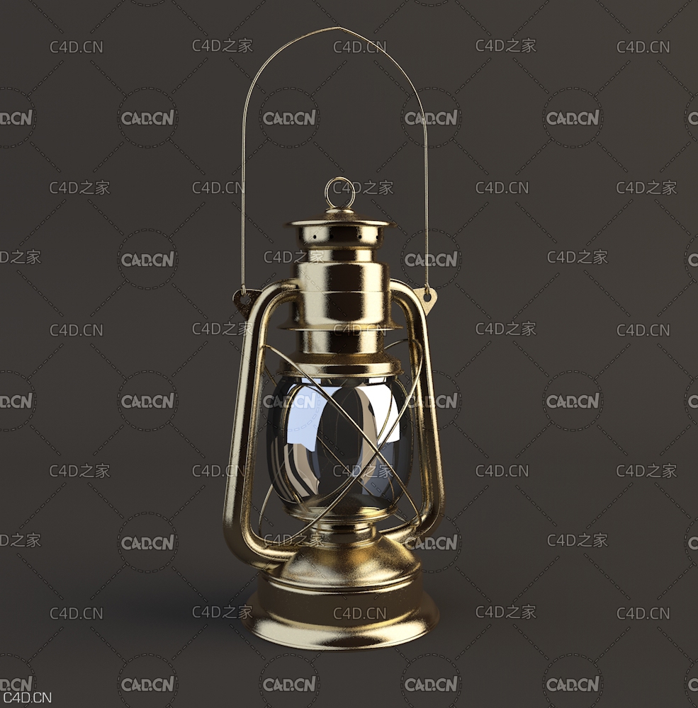 煤油灯 马灯C4D模型