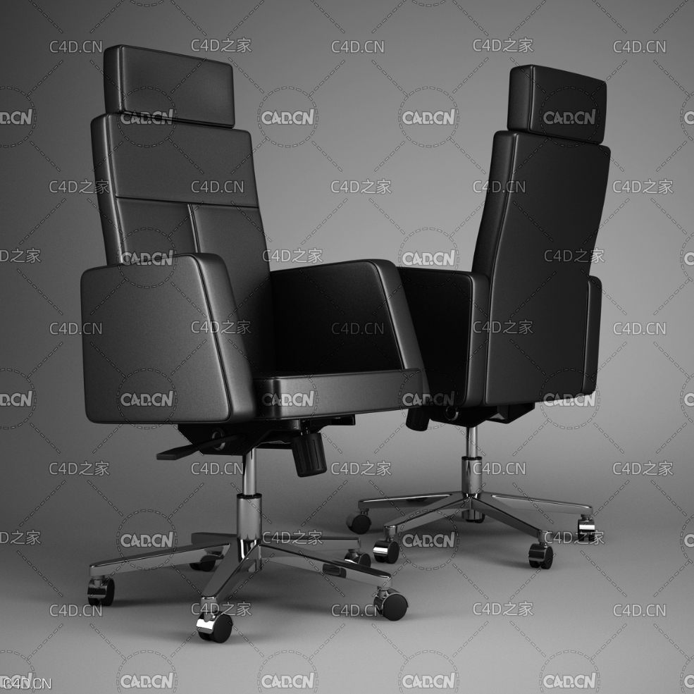 经理主管椅 会议椅 办公椅 - C4D之家 - 50.jpg