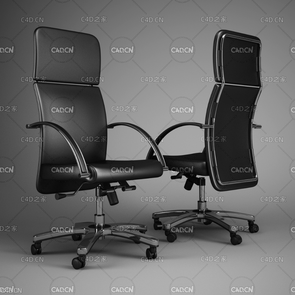 时尚电脑椅高背办公椅 office chair - C4D之家 - 48.jpg