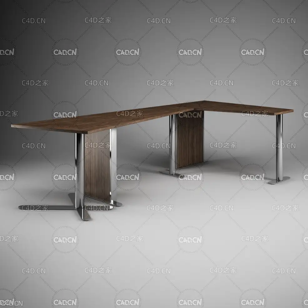 转角办公桌 Office desk - C4D之家 - 39.jpg