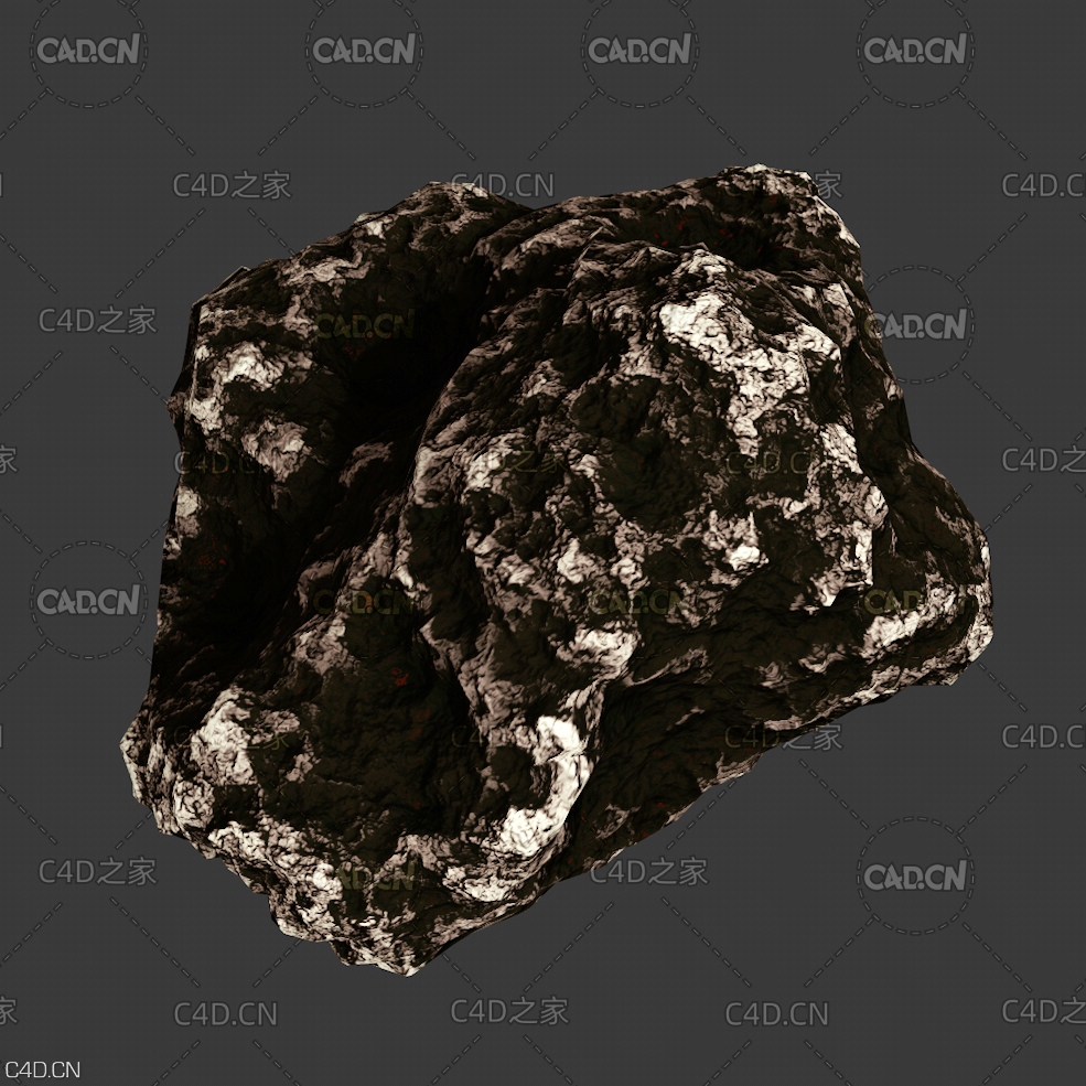 陨石行星C4D模型 asteroid